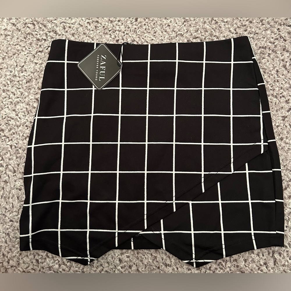 Zaful Plaid Mini Skirt